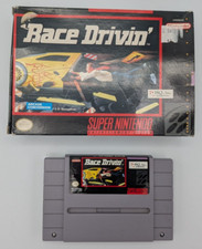 Race Drivin' , 1992 - Super Nintendo (SNES) | Cartridge and Box - TESTED