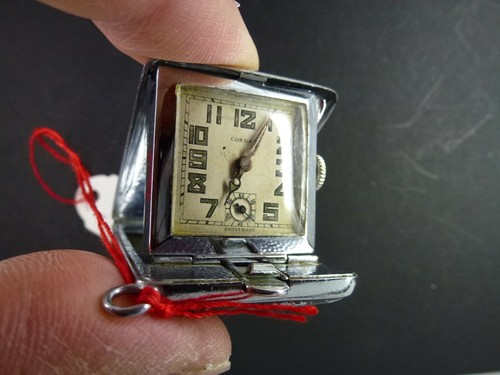 CONDAL Reiseuhr in farbigem Metaletui - Imagen 2 de 4
