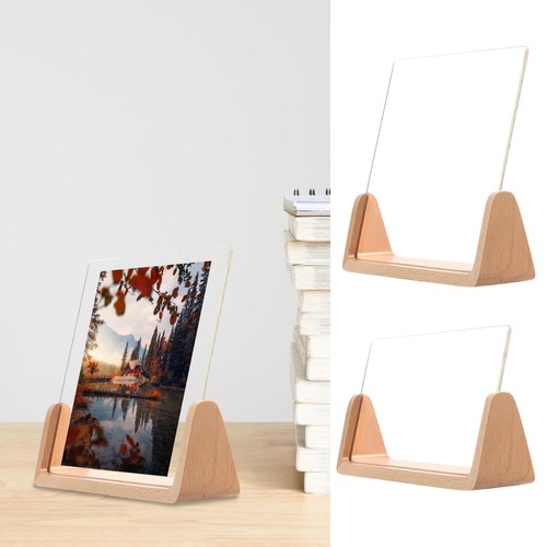 Desktop Picture Frame Wood U-Shaped Photo Frames Rustic Photo Frames Decoration