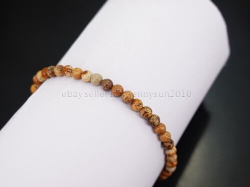 Handmade 4mm Mixed Natural Gemstone Round Beads Stretchy Bracelet Reiki Chakra - Picture 61 of 93