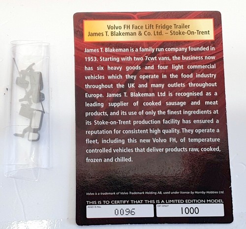 Corgi 1/50 Scale CC14027 - Volvo FH Face Lift Fridge Trailer J.T.Blaker - Picture 5 of 6