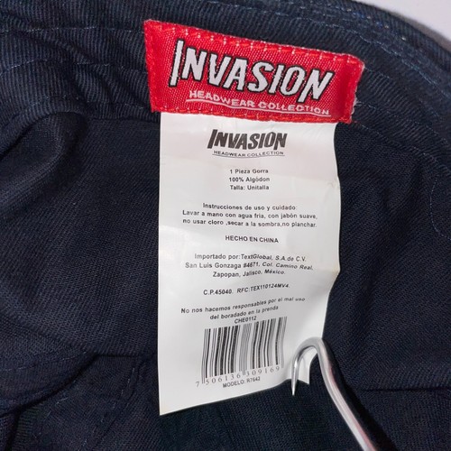 Vallarta Invasion Headwear Collection Baseball Cap Black and Red - Picture 7 of 7