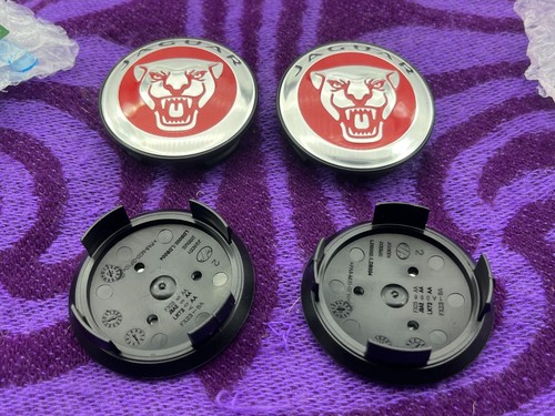 4 x ORIGINAL JAGUAR F S X TYPE E F I-PACE XF XE XJ XK ROT ALUFELGE NABENKAPPE - Bild 8 von 10