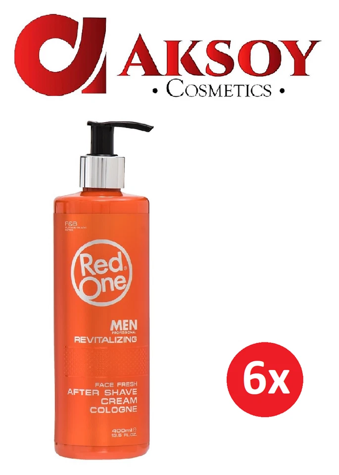 RED ONE ( 14,13€/1L) 6 x RedOne Cream Cologne Revitalizing After Shave Balsam 400ml