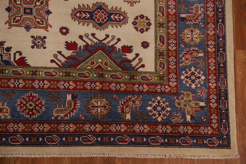 Artisan Kazak Pakistani Large Rug Hand-Knotted Craftsmanship 9x12 ft - Picture 7 of 21