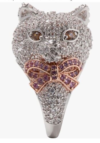 NWT Kate Spade New York Pawlina Cat Cocktail Ring Size 7 New - Picture 9 of 24