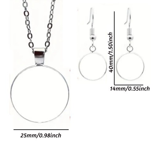 Rote Rose Liebhaber Design Halskette & Ohrringe Schmuck Set - Bild 4 von 5
