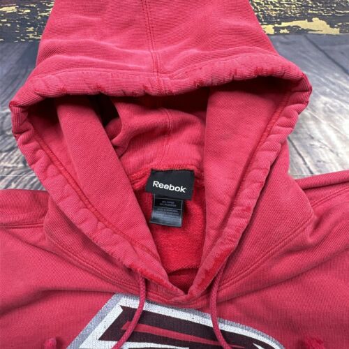 Vtg Atlanta Falcons Hoodie Sweatshirt Mens XL Reebok NFL Grunge Faded 90s Y2K - Picture 4 of 14