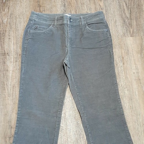 Christopher & Banks Gray Corduroy Pants ~ SZ 4 ~ Straight ~ Mid Rise ~30" Inseam - Picture 3 of 7