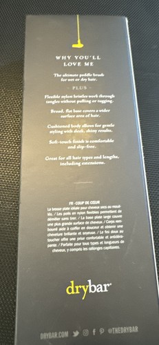 Drybar The Lemon Bar Paddle Brush Detangles Smoothes New in Box Wet or Dry Hair - Picture 3 of 4