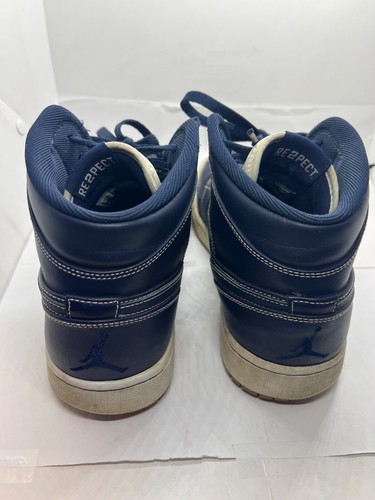 Nike Air Jordan 1 Retro Mid RE2PECT AH6342-402 Derek Jeter Men Blue US Sz 12 - Picture 10 of 17