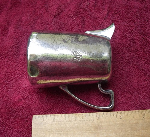 Old English Silverplate HOTEL / INSTITUTIONAL Ware CREAM PITCHER-Stamped EB SC - Picture 2 of 6
