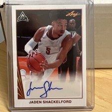 2021-22 Leaf Memories '90 #BAJS2 Jaden Shackelford