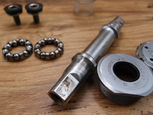 1984 road bike bottom bracket Shimano 600 D-5LL VIA Japan ITA / 70 mm 119 mm - Picture 11 of 11