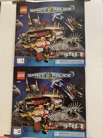 Lego Space Police   5980  Books 1 + 2   Instruction Manuals Only