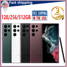 New Samsung Galaxy S22 Ultra 5G SM-S908U 128GB/256GB/512GB Unlocked Smartphone