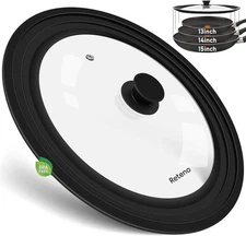 13-14-15In Universal Lid for Pots,Pans,Skillets,Large Replacement Frying Pan Cov