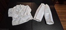 Baby Boy White Formal Suit Set Size 0 - 4pc Baptism Christening Wedding Tuxedo