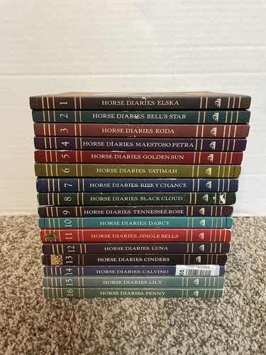 Lot of 16 HORSE DIARIES 1-16 Paperback Young Teen - FREE SHIPPING ! - Foto 2 di 2