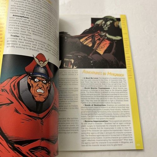 WHITE WOLF STREET FIGHTER SECRETS OF SHADOLOO 1984 Cutouts Unpunched - Picture 14 of 20