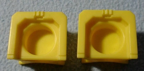 Vintage Fisher Price 993 Little People CASTLE Short YELLOW THRONES Prince + EUC