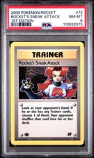 Rocket'S Sneak Attack 2000 Pokemon Rocket #72 1st Edition PSA 8 NEW SLAB