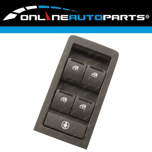 Black Master Window Switch for Commodore Statesman 2002-2006 Sedan VY VZ WK WL - Picture 2 of 6