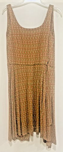 Diane von Furstenberg 100% silk wrap dress -geo print retro SM /2 -vintage 90s - Picture 7 of 8
