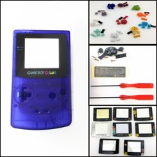 Transparent blue Housing Shell Buttons Mod for Nintendo Game Boy Color GBC