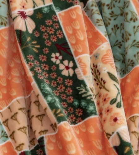Berkshire Artist Series VelvetLoft Throw/60” x 70”/ Design: Patchwork - Picture 3 of 6