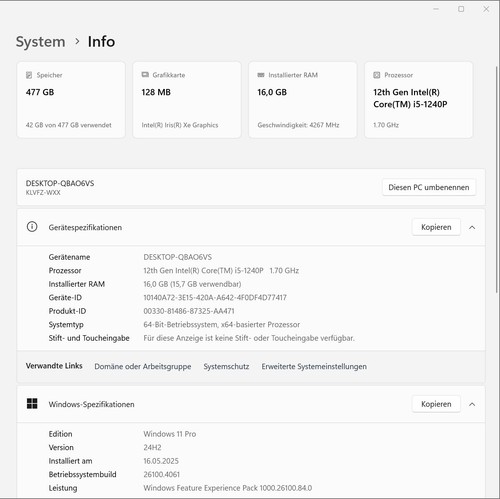 Huawei MateBook 14 | 2K | i5-1240P | 16GB | 512GB | Windows 11Pro - Bild 10 von 16