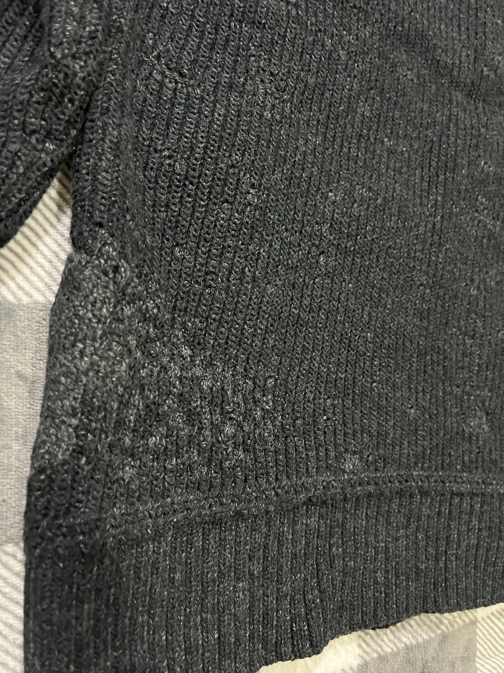 NEW 2024 RRL CARDIGAN SWEATER FACTORY DISTRESSED INDIGO SIZE MED DOUBLE RL BLACK - Image 4 of 4