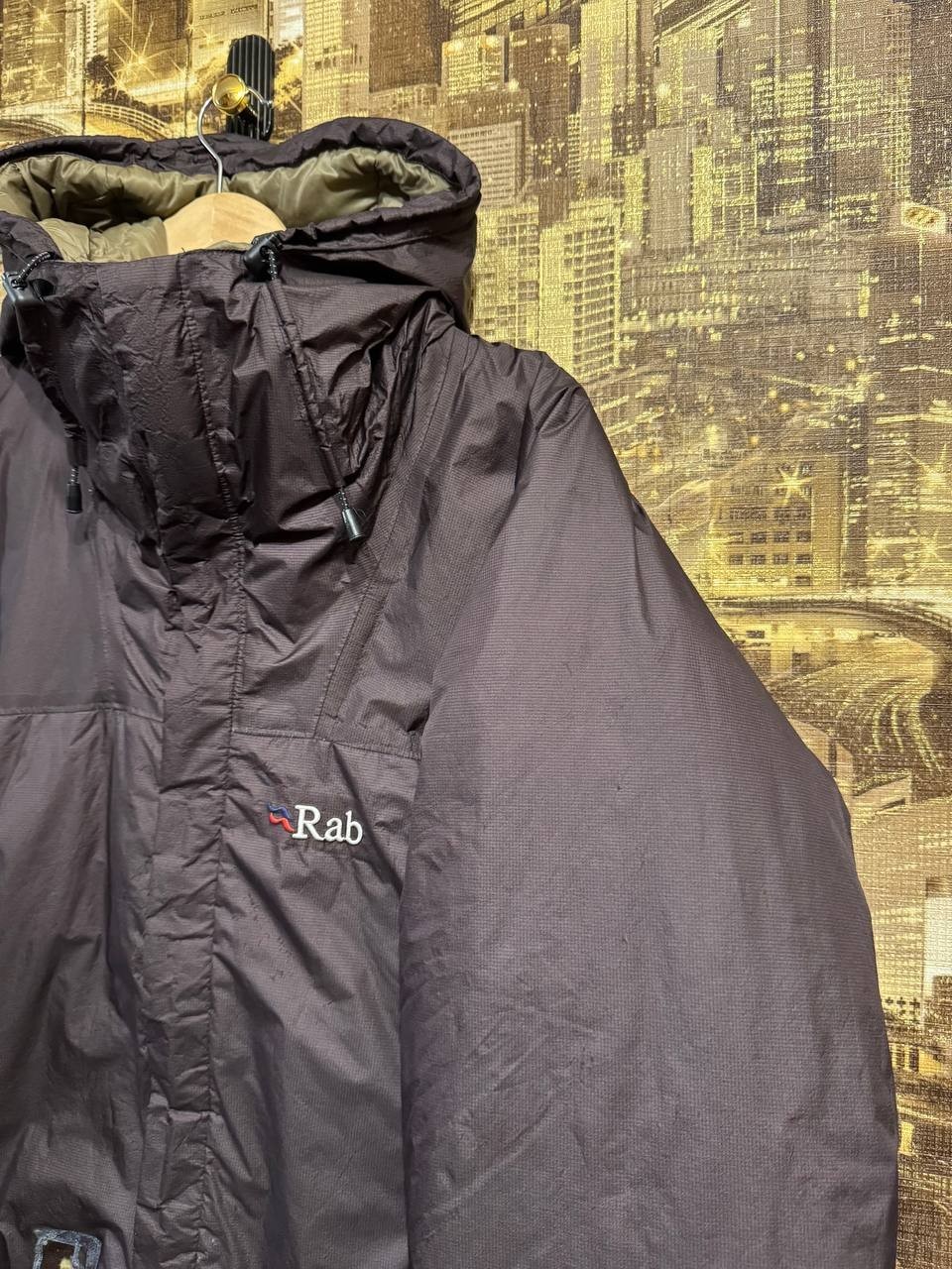 RAB Microlight Alpine Event Brown Down Puffer Jac… - image 4