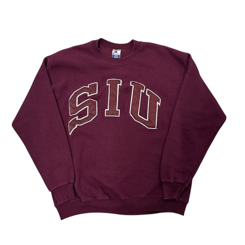 Vintage 90s Champion SIU Illinois Salukis Maroon Crewneck Sweatshirt Mens Large - Bild 1 von 5