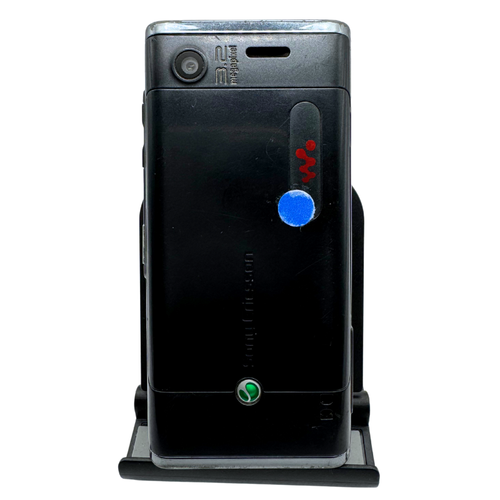 Sony Ericsson W595 Slide Ruby Black Retro Mobile Phone Unlocked - Good Condition - Afbeelding 4 van 6