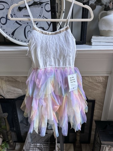 NEW NWT $136 PETITE HAILEY "Fur Wave" Tutu - rainbow tulle - sz 10 - Picture 2 of 7