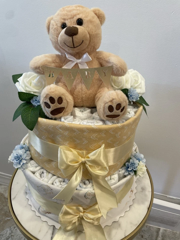 Pañal bebé pastel regalo baby shower Foto 2 de 2