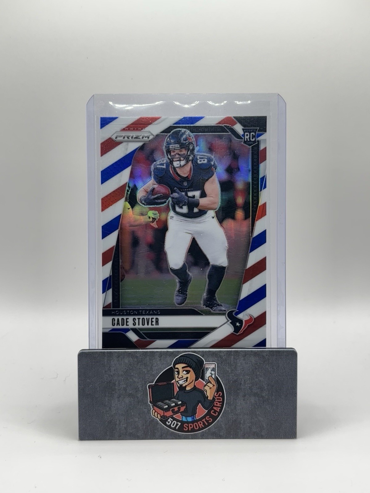 2024 Panini Prizm - Rookies Cade Stover #318 Red White & Blue Prizm (RC)