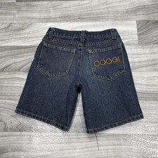 Vintage COOGI Kids Denim Shorts Elastic Waist Toddler 4T Embroidered Hip Hop
