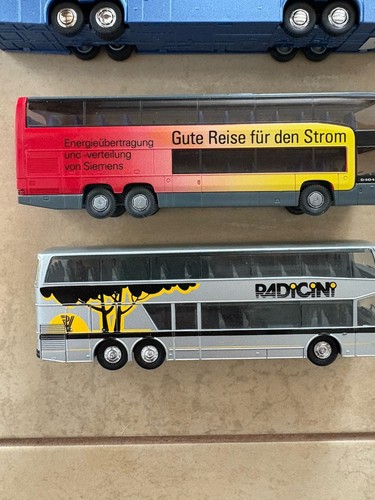 Lotto di autobus a due piani 1:87 Herpa Rietze - Foto 2 di 16