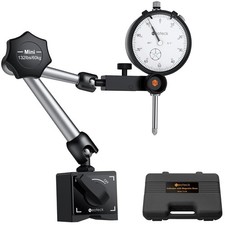 Dial Indicator 1Inch/0.001Inch with 132Lbs/60Kg Magnetic Base,Imperial Dial Test