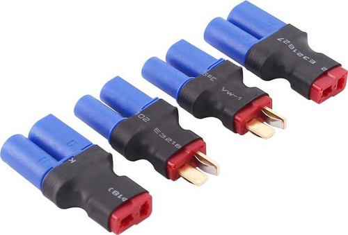 4 Stück EC5 auf T-Stecker Deans Stil Stecker Buchse RC Stecker Adapter (C82-4) - Bild 1 von 5