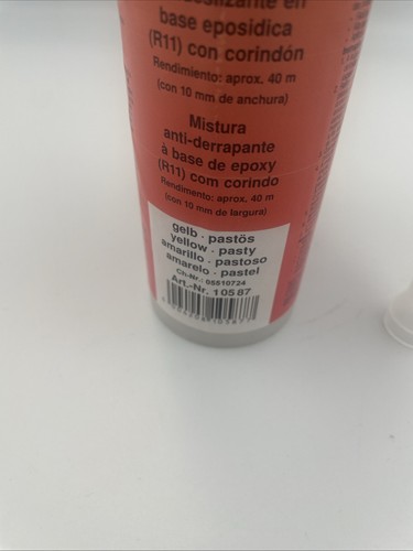 Pasta de gel epoxi antideslizante amarilla con boquilla Akemi Akepox 4050 - Imagen 2 de 7