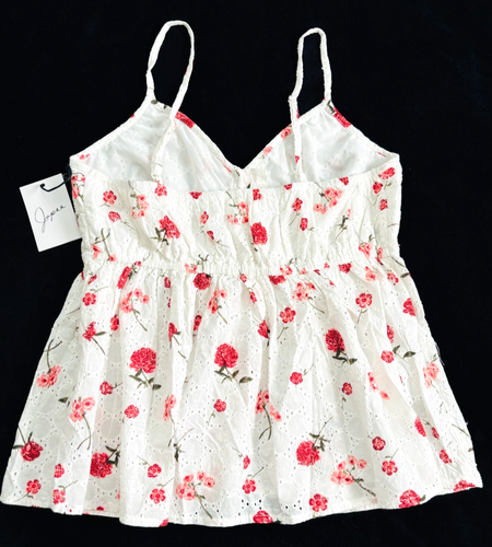 Top babydoll floreale con bottoni davanti blusa donna occhielli medi cottagecore Y2K - Foto 12 di 13