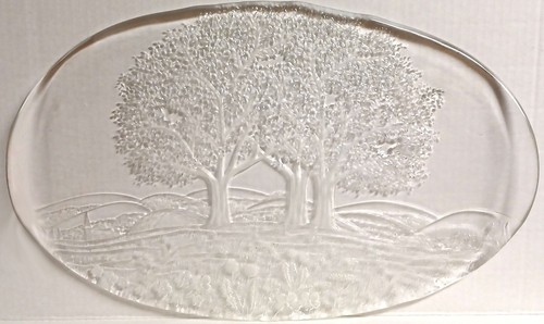 Vintage "Sommerland" design by Walther Glass 17" oblong Canape Tray - Picture 1 of 5