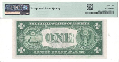 1935-A $1 North Africa Fr-2306 PMG Gem CU-65 EPQ - Picture 3 of 3