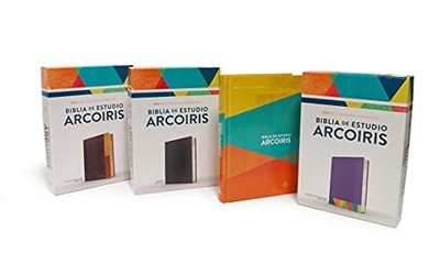 RVR 1960 Biblia de Estudio Arco Iris, multicolor tap...