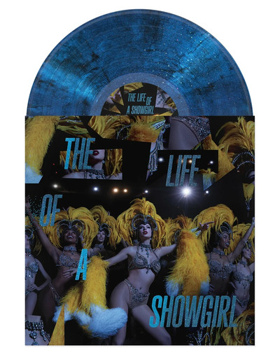 Taylor Swift The Life of A Showgirl Lakeside Beach Blue Sparkle Vinyl Sealed - Picture 3 of 3