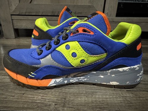 Saucony Originals Shadow 6000 Trail CPK Blue/Lime Men's 6 Running Shoes S70643-1 - Picture 2 of 13