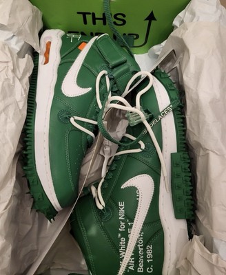 Nike Air Force 1 MID Off-White Pine Green EUR 43